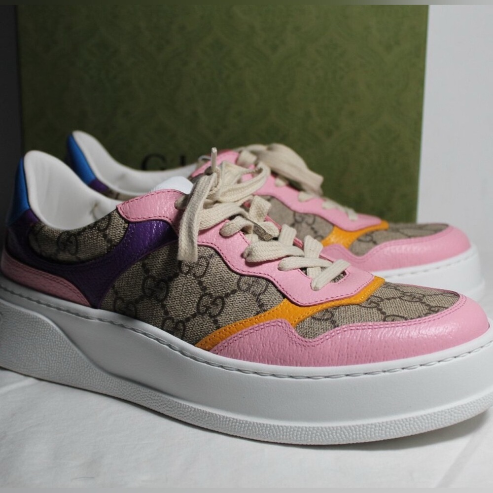 Gucci GG Supreme chunky sneakers size 40 made in Italy